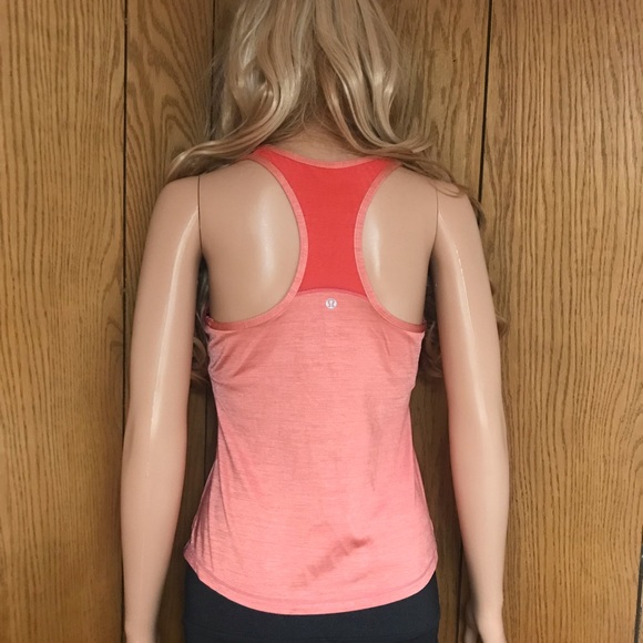 Lululemon Cool Racerback orange Material Luxtreme Size None - Picture 2 of 12